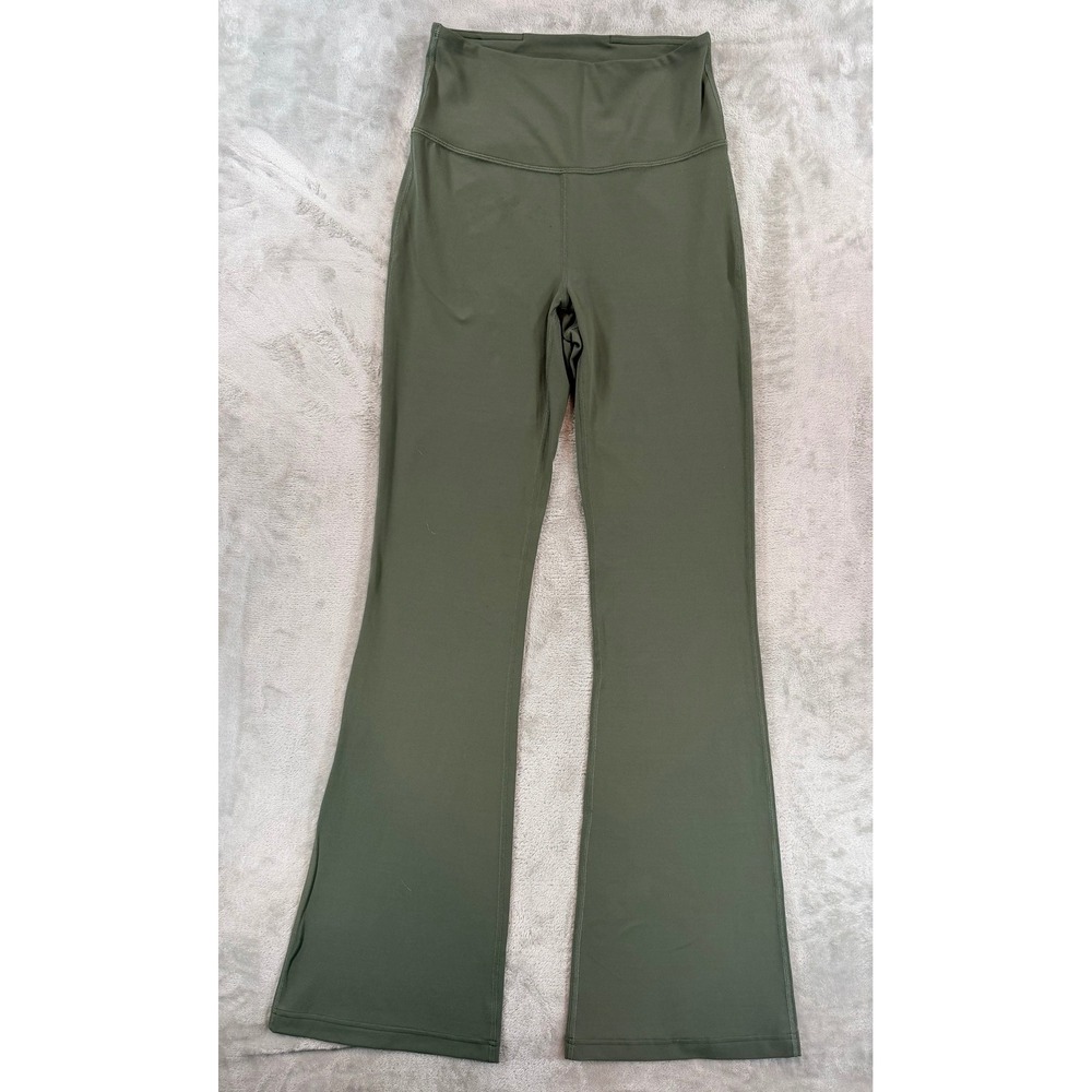 Lululemon Womens Super Groove High Rise Flared Pant Army Green 6